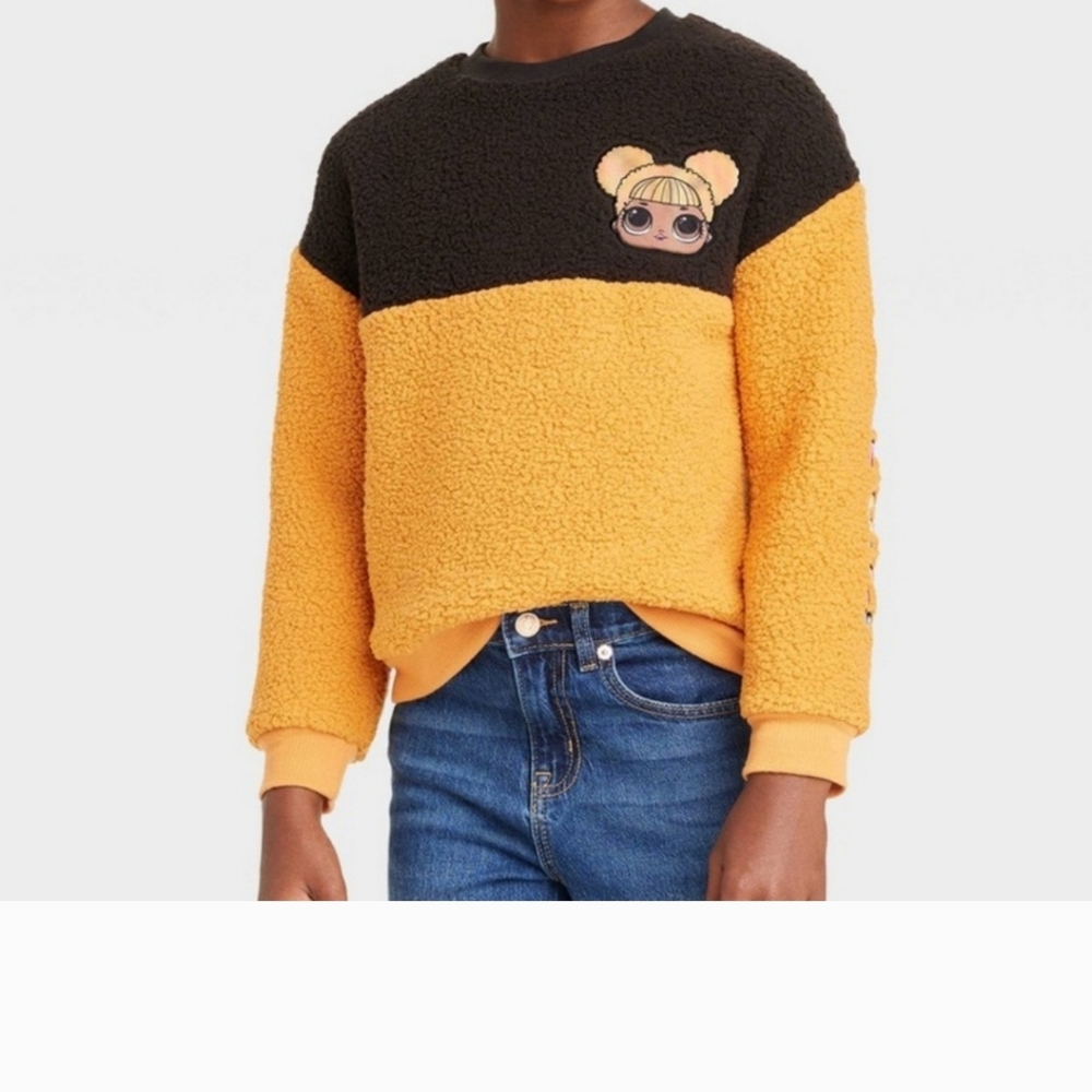 NEW!! L.O.L. SURPRISE COLORBLOCK SWEATER (M) & TOTE BAG